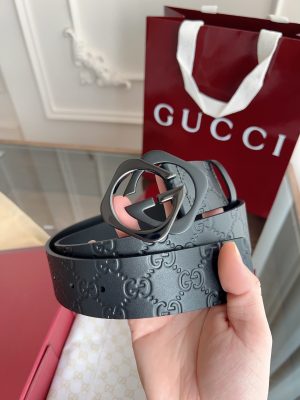 Gucci 3.8cm nhập khẩu hoa da bò