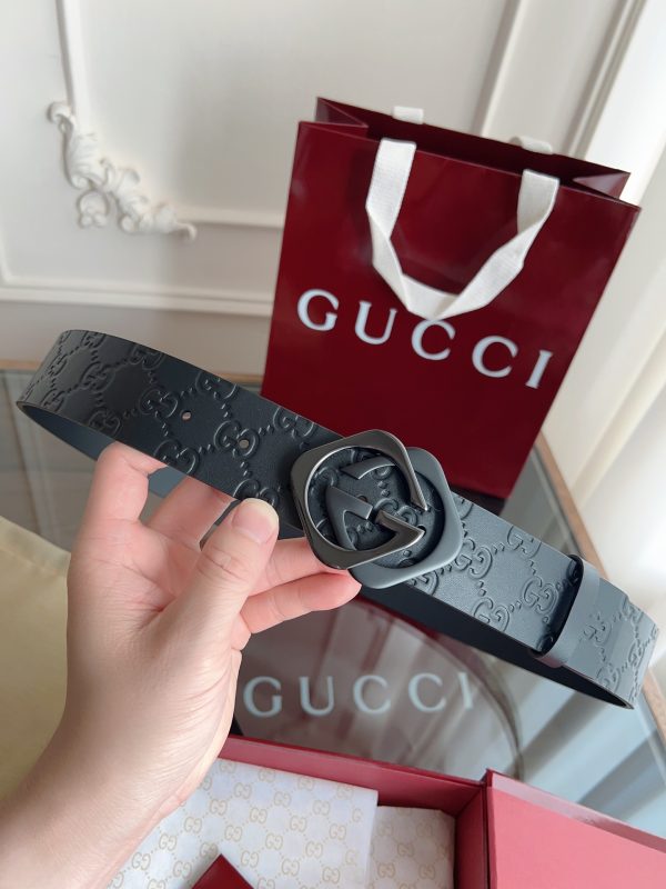 Gucci 3.8cm nhập khẩu hoa da bò
