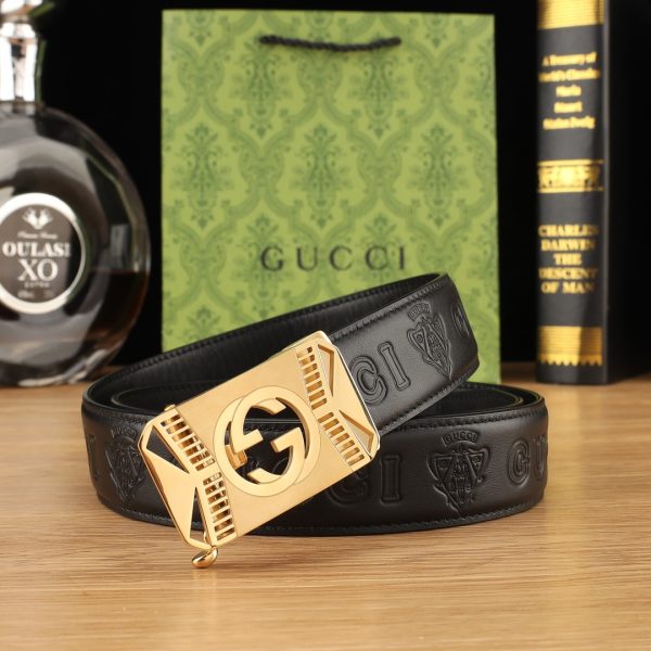 Gucci Đai đai tự động cho nam giới rộng 35mm mạ điện chân không, công nghệ tinh tế