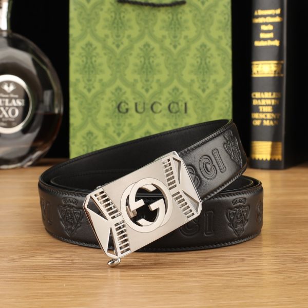 Gucci Đai đai tự động cho nam giới rộng 35mm mạ điện chân không, công nghệ tinh tế