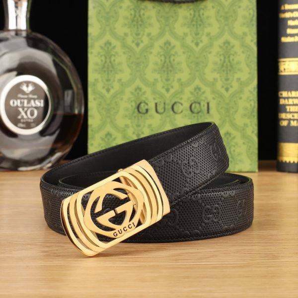 Gucci Đai đai tự động cho nam giới rộng 35mm mạ điện chân không, công nghệ tinh tế