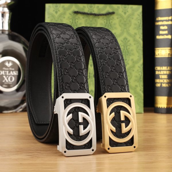 Gucci Đai đai tự động cho nam giới rộng 35mm mạ điện chân không, công nghệ tinh tế