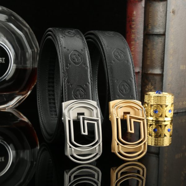 Gucci Đai đai tự động cho nam giới rộng 35mm mạ điện chân không, công nghệ tinh tế