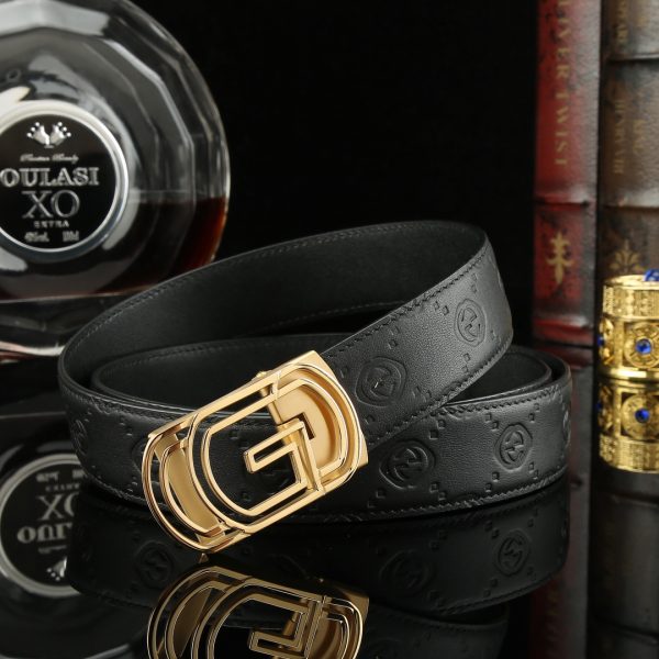 Gucci Đai đai tự động cho nam giới rộng 35mm mạ điện chân không, công nghệ tinh tế