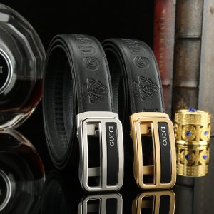 Gucci Đai đai tự động cho nam giới rộng 35mm mạ điện chân không, công nghệ tinh tế