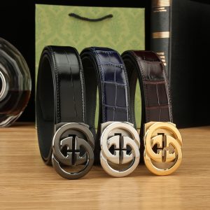 Gucci Đai đai tự động cho nam giới rộng 35mm mạ điện chân không, công nghệ tinh tế