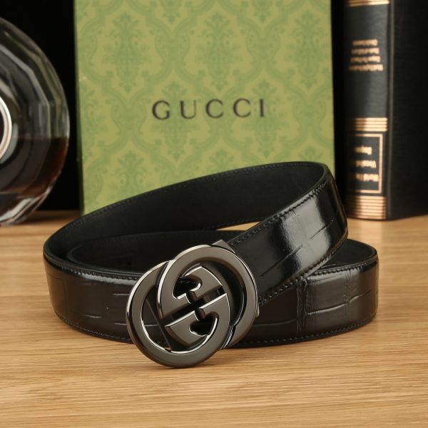 Gucci Đai đai tự động cho nam giới rộng 35mm mạ điện chân không, công nghệ tinh tế