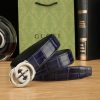 Gucci Đai đai tự động cho nam giới rộng 35mm mạ điện chân không, công nghệ tinh tế