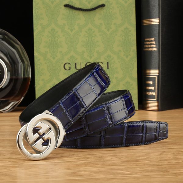 Gucci Đai đai tự động cho nam giới rộng 35mm mạ điện chân không, công nghệ tinh tế