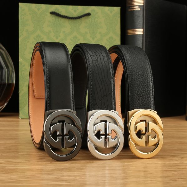 Gucci Đai đai tự động cho nam giới rộng 35mm mạ điện chân không, công nghệ tinh tế