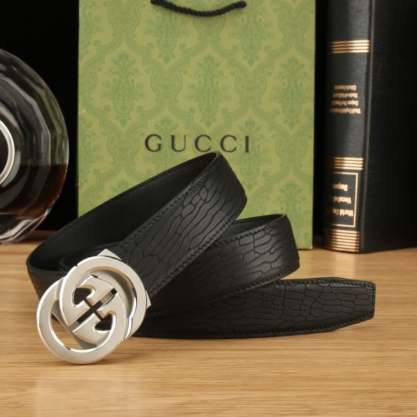 Gucci Đai đai tự động cho nam giới rộng 35mm mạ điện chân không, công nghệ tinh tế