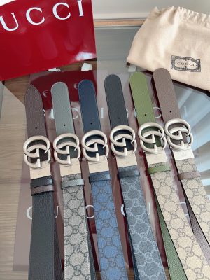 Gucci 3.8cm nhập khẩu hoa da bò