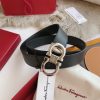 Ferragamo. width 3.5cm Haute Couture men's belts double-sided imported cowhide.