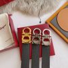 Ferragamo. width 3.5cm Haute Couture men's belts double-sided imported cowhide.