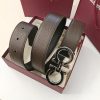 Ferragamo. width 3.5cm Haute Couture men's belts double-sided imported cowhide.