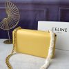 Celine màu hồng triomphe sợi dây xích vai da bò