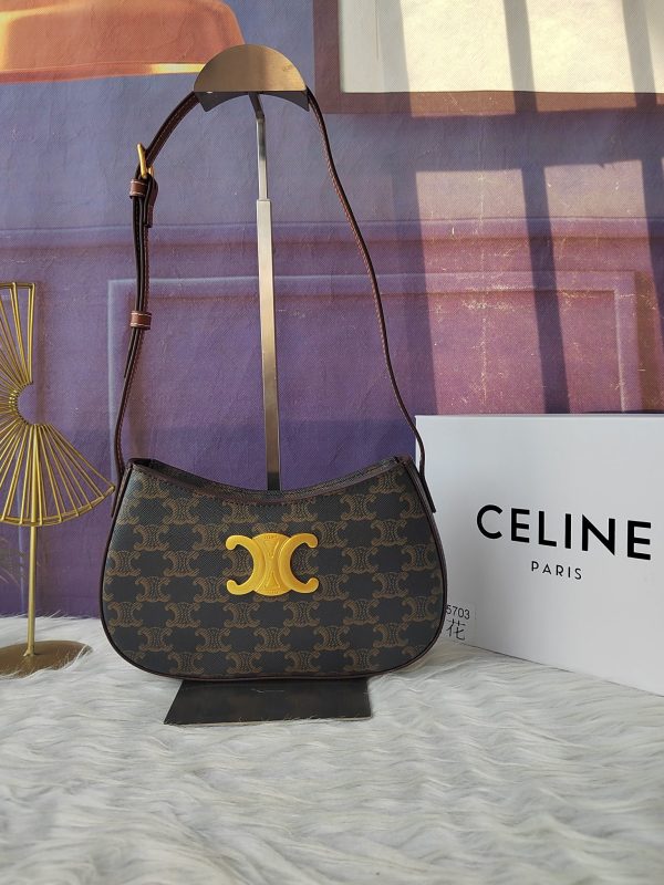 CELINE, túi da bò bóng loáng