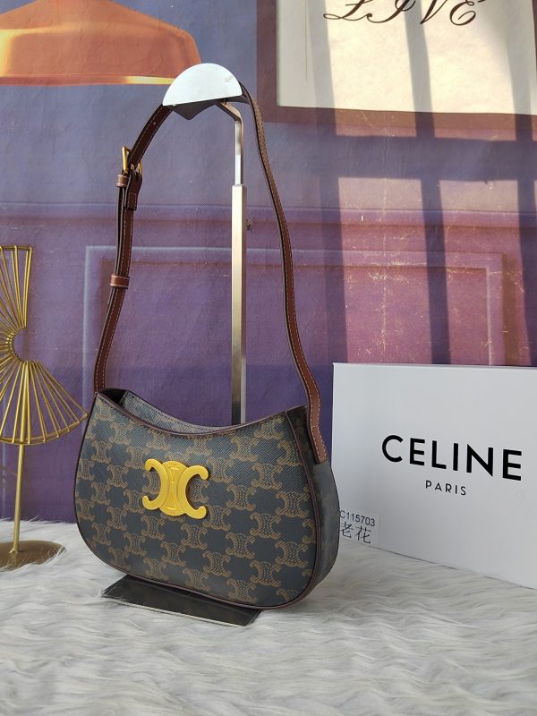 CELINE, túi da bò bóng loáng