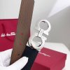 Ferragamo. width 3.5cm Haute Couture men's belts double-sided imported cowhide