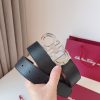 Ferragamo. width 3.5cm Haute Couture men's belts double-sided imported cowhide