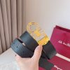 Ferragamo. width 3.5cm Haute Couture men's belts double-sided imported cowhide