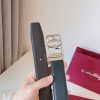 Ferragamo. width 3.5cm Haute Couture men's belts double-sided imported cowhide