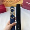 [Filagmu] Da bò con nhập khẩu hai mặt, với nút thép chất lượng, chiều rộng 3,8cm