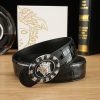 Cái nút thép không gỉ cao cấp Versace, rộng 3.8cm, được trang bị da bò hai mặt nhập khẩu từ Ý