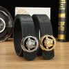 Cái nút thép không gỉ cao cấp Versace, rộng 3.8cm, được trang bị da bò hai mặt nhập khẩu từ Ý