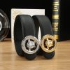 Cái nút thép không gỉ cao cấp Versace, rộng 3.8cm, được trang bị da bò hai mặt nhập khẩu từ Ý