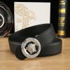 Cái nút thép không gỉ cao cấp Versace, rộng 3.8cm, được trang bị da bò hai mặt nhập khẩu từ Ý