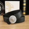 Cái nút thép không gỉ cao cấp Versace, rộng 3.8cm, được trang bị da bò hai mặt nhập khẩu từ Ý