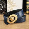 Cái nút thép không gỉ cao cấp Versace, rộng 3.8cm, được trang bị da bò hai mặt nhập khẩu từ Ý