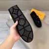 Louis Vuitton, người đàn ông, giày đậu, đậu, da, vải, bò đen