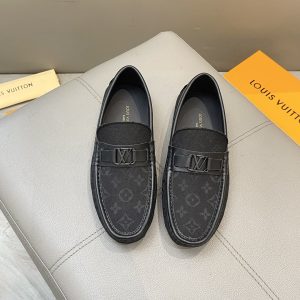 Louis Vuitton, đậu, giày, vải bò, da bò đen