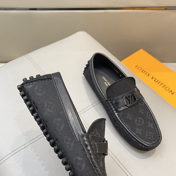 Louis Vuitton, đậu, giày, vải bò, da bò đen