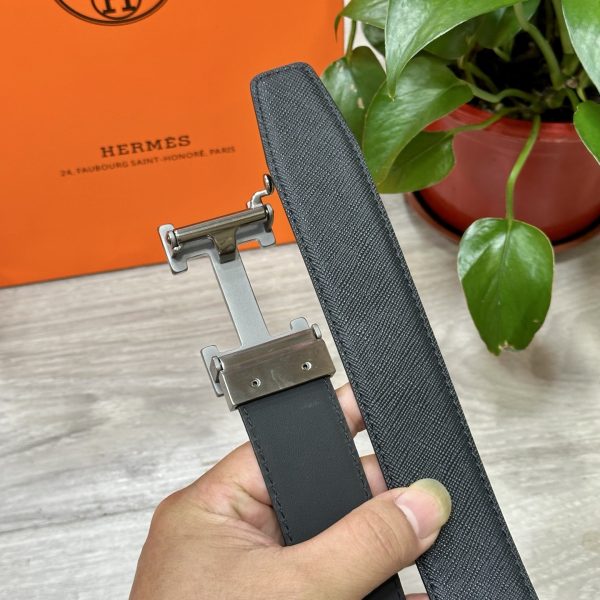 Hermès đàn ông tự động khóa dây lưng rộng 35mm mạ điện chân không