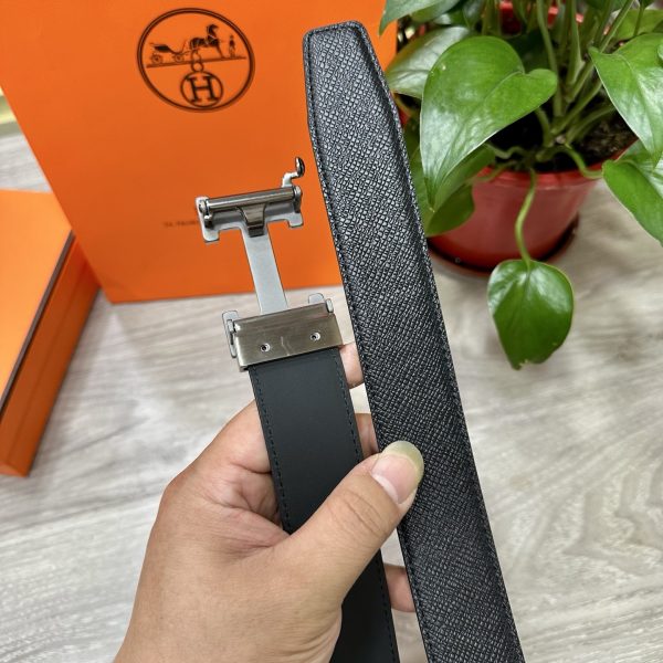 Hermès đàn ông tự động khóa dây lưng rộng 35mm mạ điện chân không