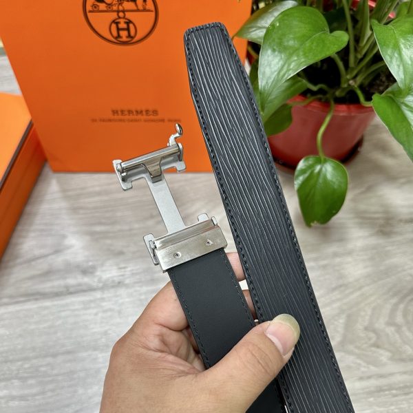 Hermès đàn ông tự động khóa dây lưng rộng 35mm mạ điện chân không