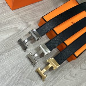 Hermès đàn ông tự động khóa dây lưng rộng 35mm mạ điện chân không