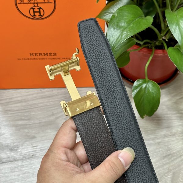 Hermès đàn ông tự động khóa dây lưng rộng 35mm mạ điện chân không