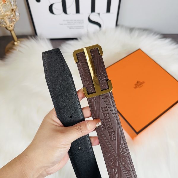 Hermès nhập khẩu mới 3,8cm thép không gỉ mịn