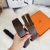 Hermès nhập khẩu mới 3,8cm thép không gỉ mịn