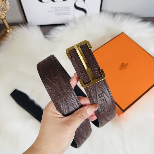 Hermès nhập khẩu mới 3,8cm thép không gỉ mịn