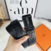 Hermès nhập khẩu mới 3,8cm thép không gỉ mịn