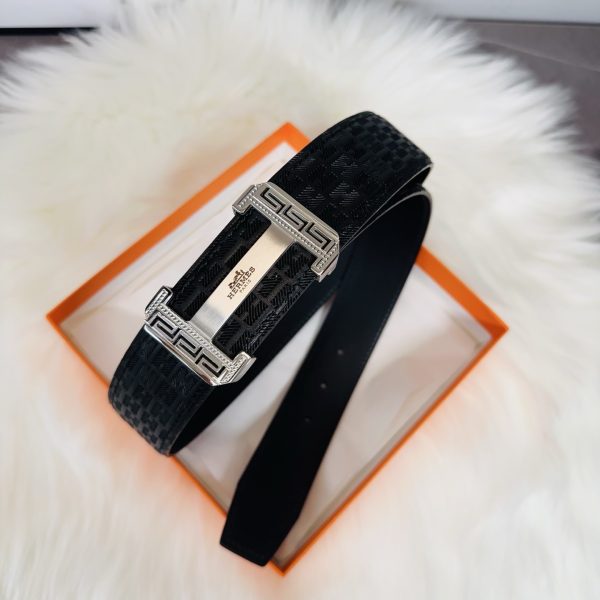 Hermès nhập khẩu mới 3,8cm thép không gỉ mịn