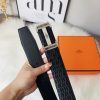 Hermès nhập khẩu mới 3,8cm thép không gỉ mịn