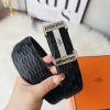 Hermès nhập khẩu mới 3,8cm thép không gỉ mịn
