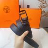 Hermès đàn ông tự động khóa dây lưng rộng 35mm mạ điện chân không