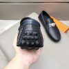 Hermès Đậu Đậu Đậu Đậu Người Đàn Ông Phiên bản Cao cấp Ngưu Ngưu Đen